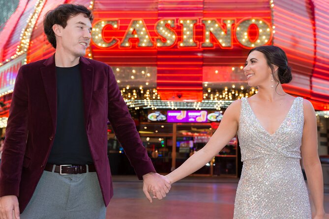 Fabulous Downtown Las Vegas Fremont Street Photo Shoot - What Makes the Light Canopy and Neon Signs a Unique Backdrop