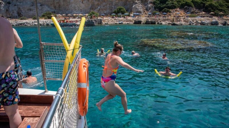 Faliraki: Boat Trip to Afantou Caves, Antony Quinn, Ladiko - Snorkeling Gear and Marine Life Encounters