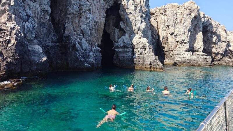 Faliraki: Boat Trip to Afantou Caves, Antony Quinn, Ladiko - Pacing, Timing, and Group Size