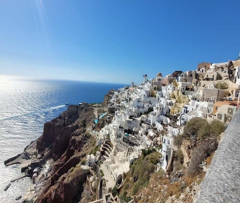 Family Adventure in Santorini & Lost Atlantis Experience - Iconic Photo Stop at Three Bells of Fira