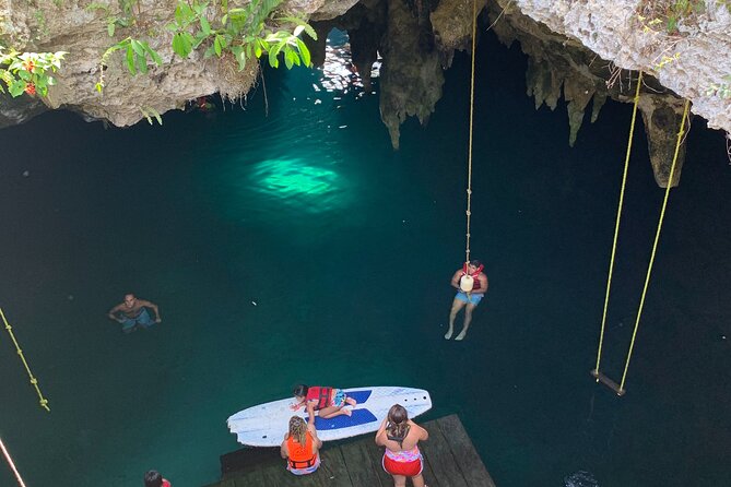 Family ATV Cenote Five Zip Lines Photos Taco Lunch Tequila Taste - The Delicious Taco Lunch and Water Breaks