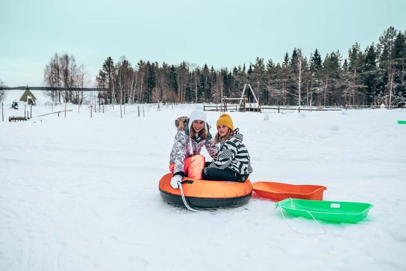 Family Snow Fun with Huskies, Reindeer, Mini Scooters, Lunch - Key Points