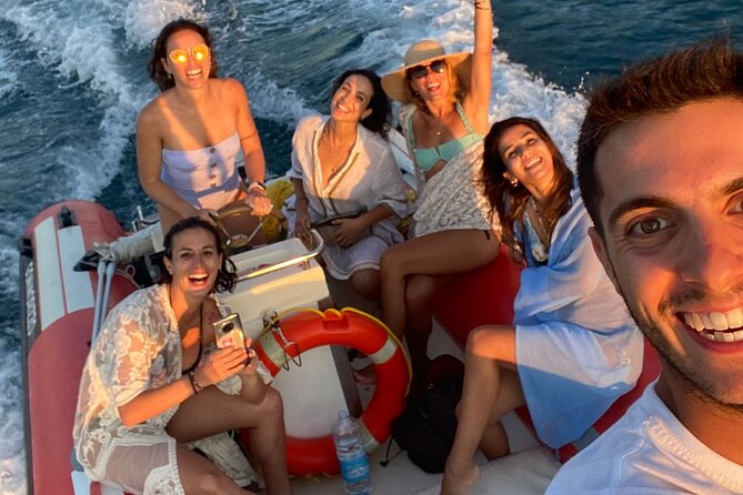 Fantastic sunset excursion by boat to the Devil's saddle - Cala Fighera: A Hidden Marine Treasure