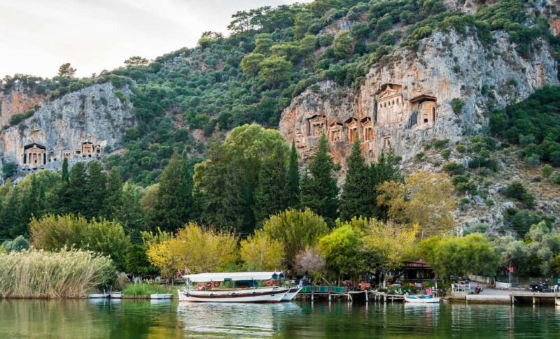 Fethiye or Marmaris: Dalyan Mud & Turtle Beach w/Boat Tour - Exploring Dalyan’s Scenic River and Cliffs