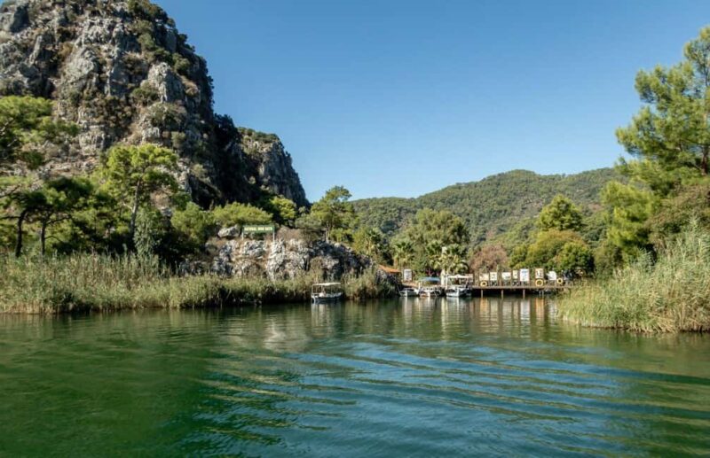Fethiye or Marmaris: Dalyan Mud & Turtle Beach w/Boat Tour - The Ancient Rock Tombs Carved into the Cliffs