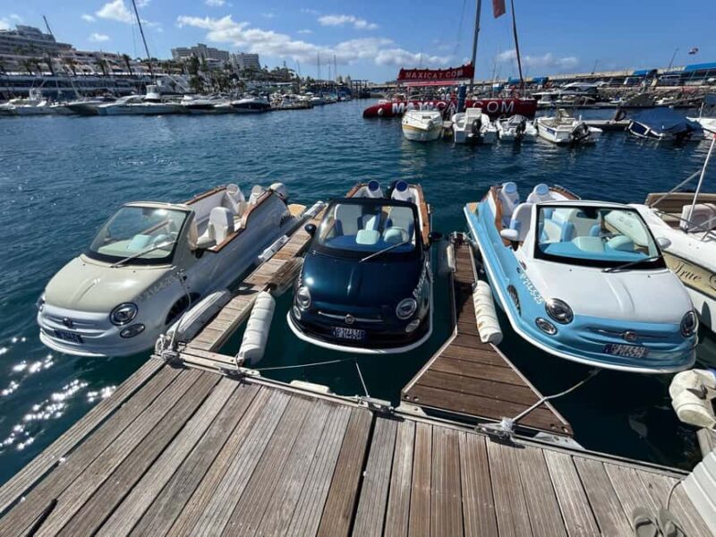 Fiat 500 Boat Excursion - Puerto Colòn - Playa de las Americas (Tenerife) - Key Points