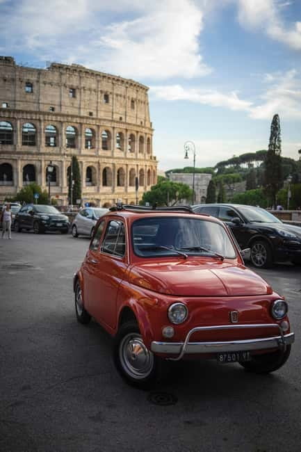 Fiat 500 Photo Experience Capture the Magic of the City - Exclusive Discounts at Roman Restaurants and Murano Shops