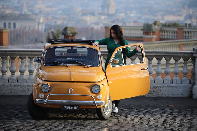 Fiat 500 Roma Professional Photography Service - Gaining Panoramic Views from Gianicolo Terrace
