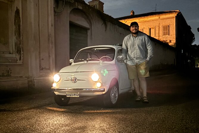 Fiat500 Night&Sunset Photoshoot, with a Roman, pickup included - Key Points