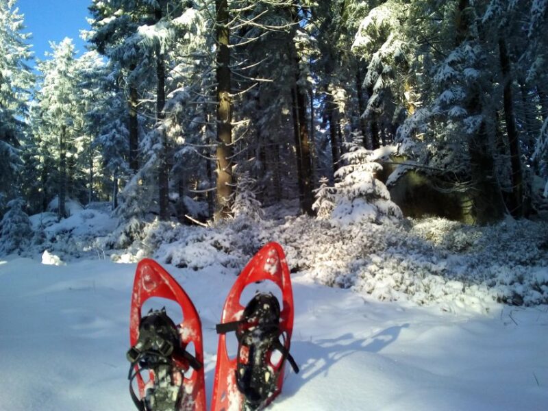 Fichtelgebirge: snowshoe hike - Starting Point at Cafe Del Sol Bayreuth and Fichtelgebirge