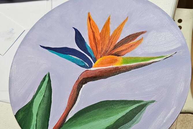 Fine Art Classes in Funchal - Painting a Madeira Icon: The Strelitzia Flower