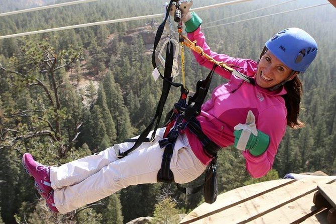 Fins Course Scenic Zipline Tour - Exciting Ziplining Adventure at Seven Falls in Colorado Springs