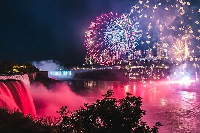 Fireworks & Falls Glow Walking Tour Canada + Skylon Tower - The Fireworks Viewpoint and Weather Considerations