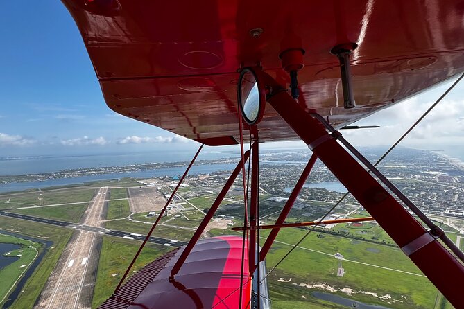 First Mate Open Cockpit Biplane Ride in Galveston - The Unique Experience of a Vintage Open Cockpit Flight