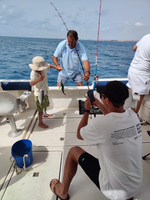 Fishing for kids - Discover Family Fishing on an 11m Catamaran in Torrevieja