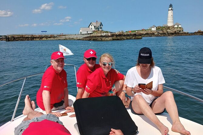 Fishing or Cruising Boston Harbor on Private Yacht Trinacria - The Stops at USS Cassin Young and Zakim Bridge