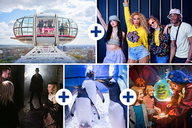 Five attraction pass including Madame Tussauds & The London Eye - Key Points