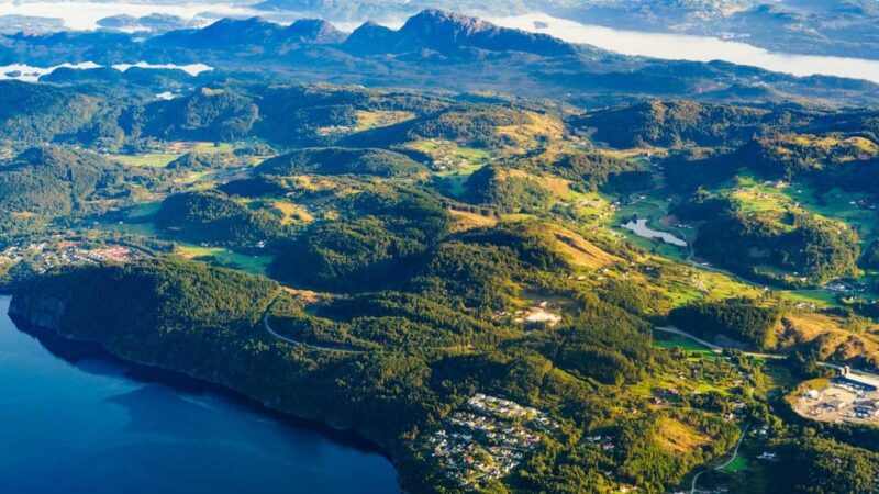 Fjords are best seen from above! - Gliding Over the Hardanger Fjords Majestic Waters