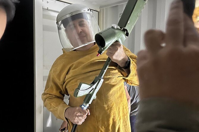 Flame Thrower Combo Package at Adrenaline Mountain - Included Safety Gear and Refreshments