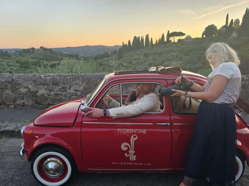 Florence & Chianti Views: Vintage Fiat Photoshoot - Stops and Scenic Highlights: From Piazzale to San Miniato