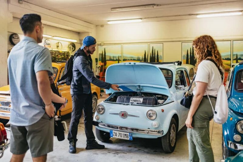 Florence: Countryside Vintage Fiat 500 Driving Tour - Relaxing on a Private Terrace with Tuscan Views