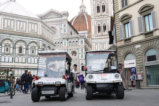 Florence Golf Cart Tour - Half Day - Guided Tour - Panoramic Views from Piazzale Michelangelo and San Miniato al Monte