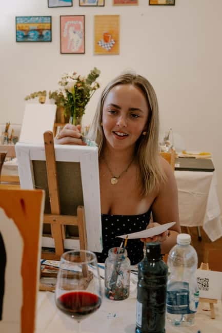 Florence: Paint&Wine with the view of Ponte Vecchio - Reviews Highlight the Experience’s Charm