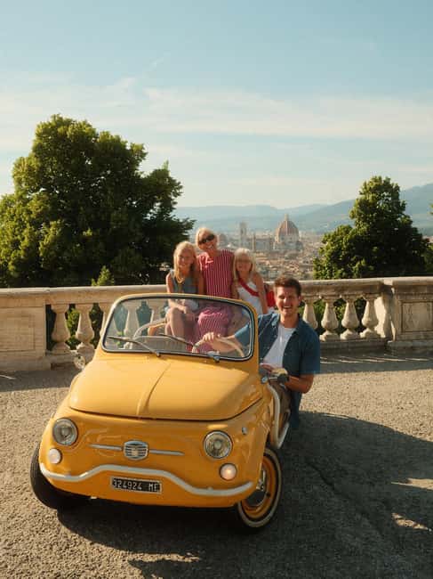 Florence Vintage Electric Fiat 500  Private City Tour - Scenic Drive Through Tuscany’s Rolling Hills