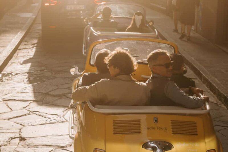 Florence Vintage Electric Fiat 500  Private City Tour - The Itinerary in Detail