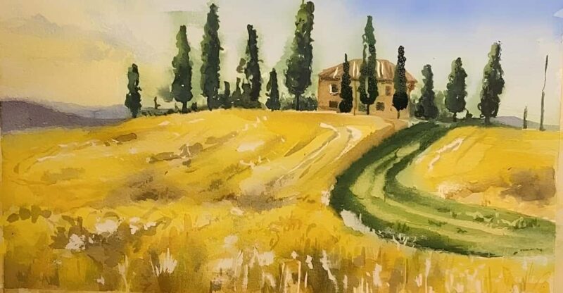 Florence: Watercolor painting class in a local Art Studio - A Friendly Atmosphere with Language Options