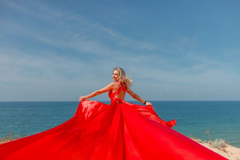 Flying Dress Algarve Experience - Choosing Your Dress: Four Beautiful Color Options