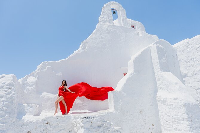 Flying Dress Mykonos Photoshoot - Iconic Mykonos Photo Locations