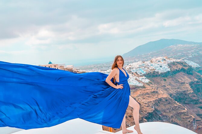 Flying Dress Photoshoot Experience in Santorini - The Dress and Photoshoot Logistics