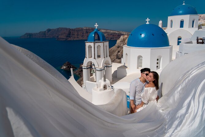 Flying Dress Photoshoot in Oia Private entry to Blue Dome - Photos and Videos: What’s Included and Optional Extras