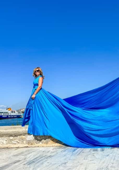 Flying Dress Photoshoot - Piraeus Cruise Port - The Professional Photographers Role