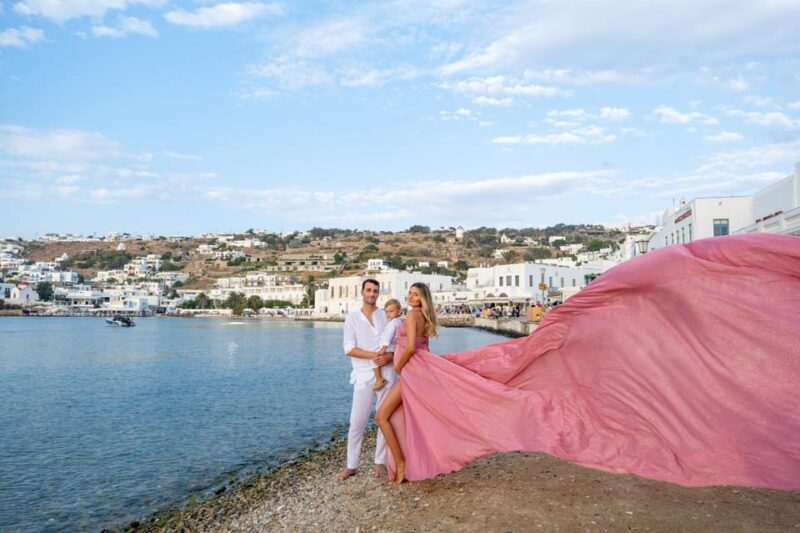 Flying Dress Photoshooting Mykonos - Practical Details on Meeting Points and Accessibility