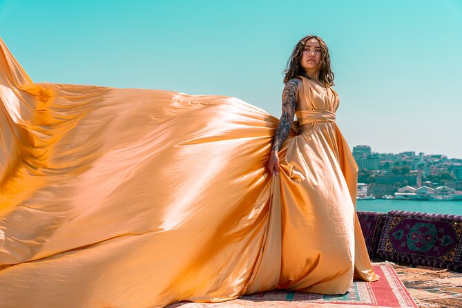 Flying Dress Private Photoshoot in Istanbul - The Iconic Bosphorus View as a Photoshoot Backdrop
