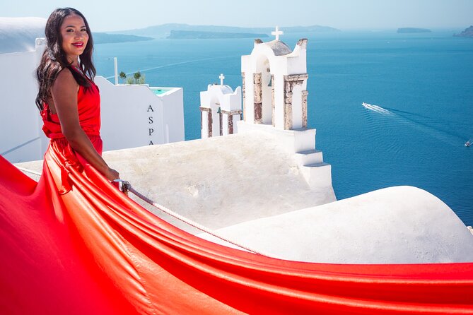 Flying Dress Santorini Photoshoot - The Unique Flying Dress Experience in Santorini
