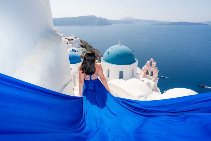 Flying Dress Santorini Photoshoot - What Makes This Photoshoot Stand Out in Santorini