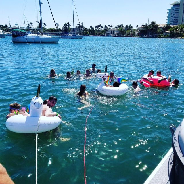 Fort Lauderdale: Scenic Boat Trip w/ Swim Stop & Inflatables - The Experience on Different Departure Times