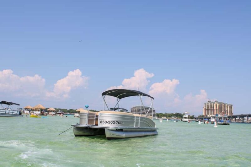 Fort Walton Beach: Crab Island Pontoon Boat Rental - Key Points