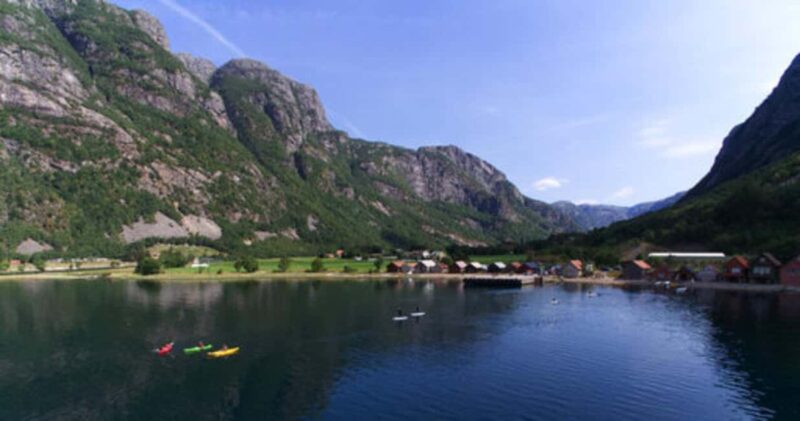 Frafjord Paddling & Månafossen Waterfall Hike Stavanger - Enjoying Refreshments and Photo Stops