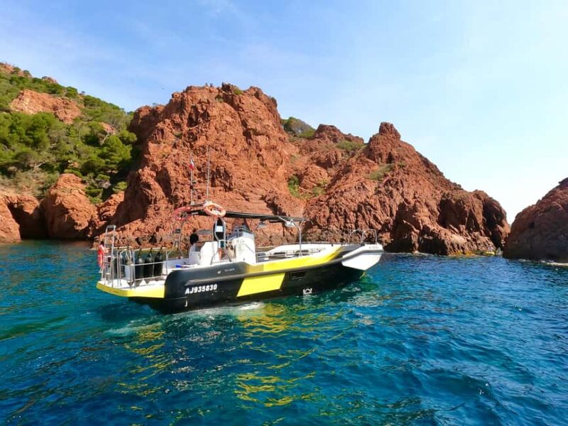 Fréjus : Esterel Calanques Cruise (Comfort Boat) + Swim Stop - The Best Time to Enjoy the Sunset Cruise