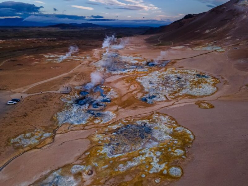From Akureyri: Myvatn Lake, Craters, & Waterfall Tour - Walking Through Dimmuborgir Lava Fields