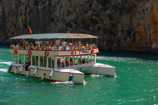 From Alanya Green Canyon Day Trip with Boat Ride and Lunch - Enjoying a Lakeside Lunch with Local Flavors