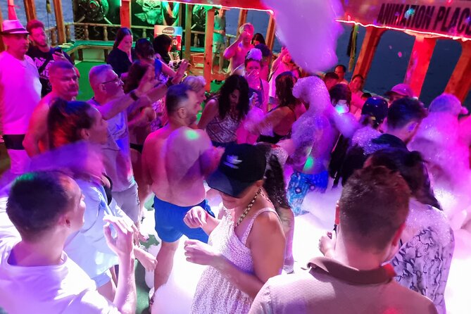 From Alanya & Side: Transfer to the Night Disco Boat Tour - Launching from Alanya for a Night of Dancing and Foam Fun