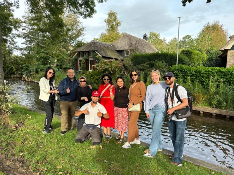 From Amsterdam: Giethoorn Small Group Tour with Boat Ride - Optional End at Zandvoort Aan Zee Beach