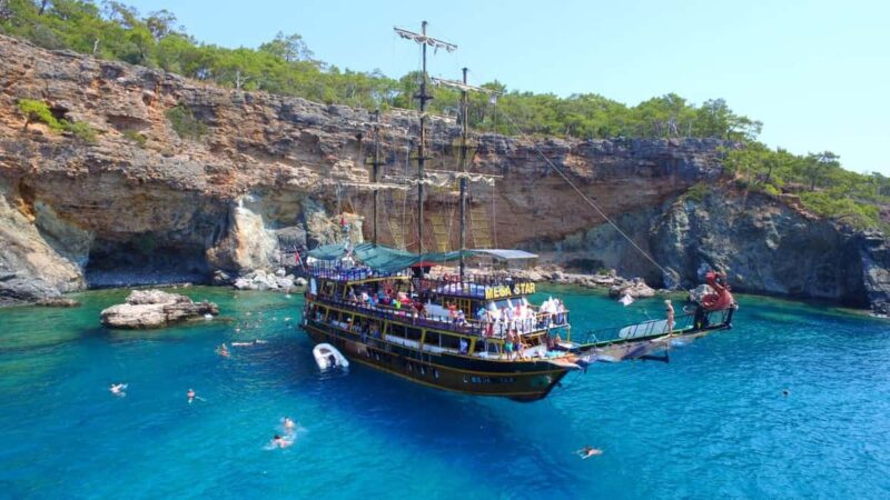 From Antalya: Kemer Pirate Boat Tour with Foam Party & Swim - Key Points