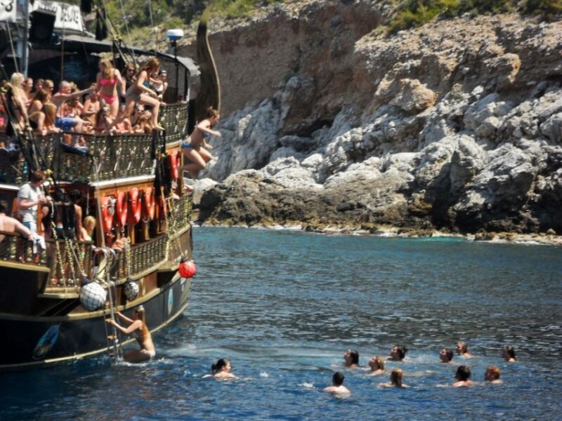 From Antalya: Kemer Pirate Boat Tour with Foam Party & Swim - The Experience: Music, Entertainment, and Crowd