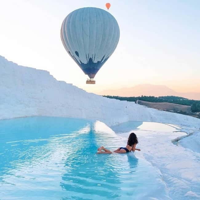 From Antalya: Pamukkale Hot Air Balloon Flight with Lunch - Scenic Hot Air Balloon Flight at Dawn Over Pamukkale